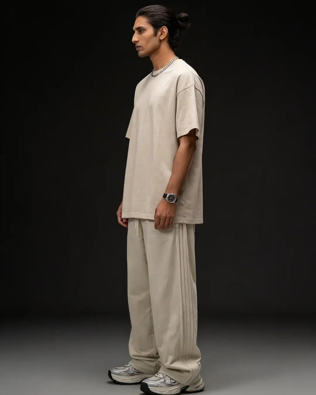 Pleated Sand Joggers